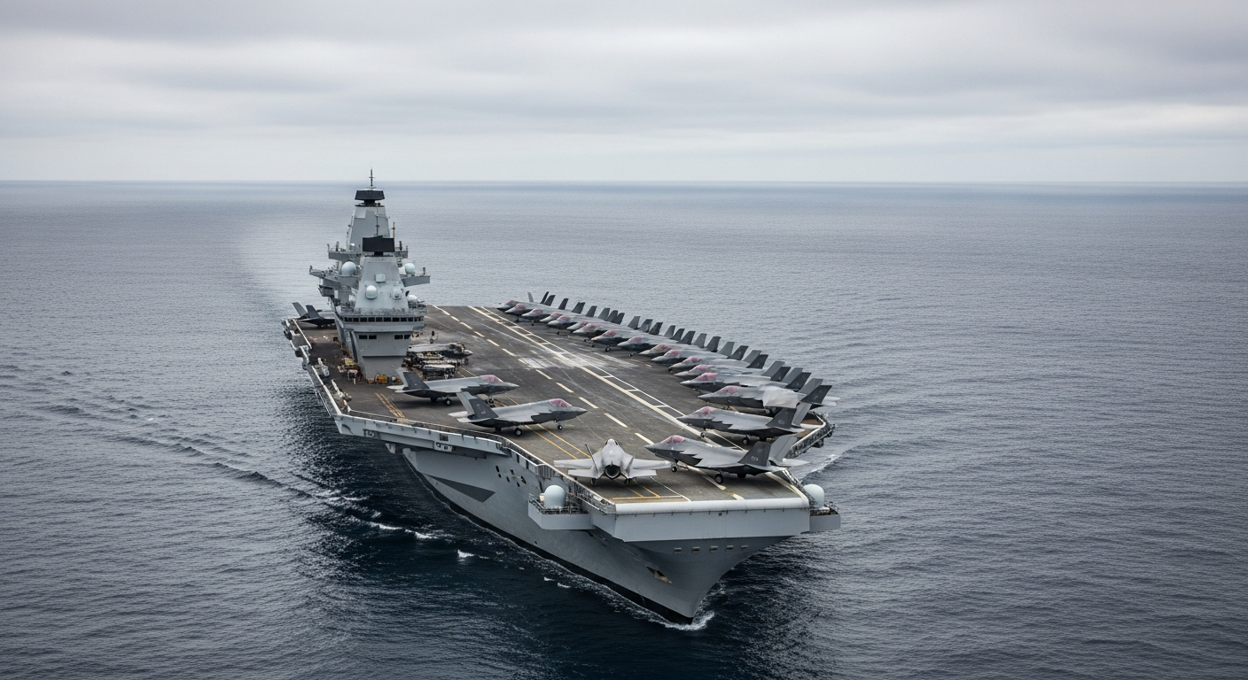 英海軍空母クイーン・エリザベス級、F-35満載計画が頓挫か