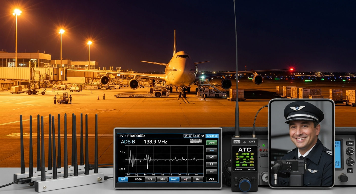 LAX空港の深夜貨物便ライブ配信、ADS-B+ATC音声で公開中